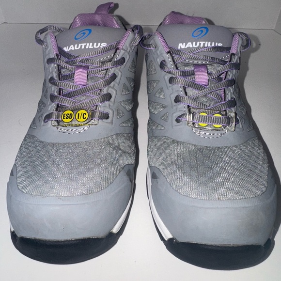 NAUTILUS N2489 VELOCITY SAFETY TOE COMFORT WORK SNEAKERS WOMEN'S SZ 5 M NON SLIP - Picture 1 of 7